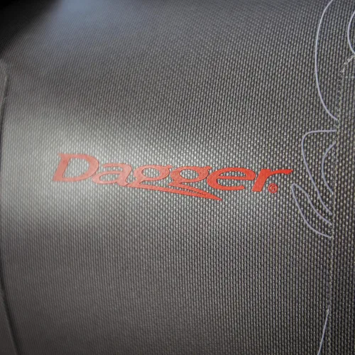 Miniatura 3 de Dagger On-Tap Dry Bag Duffel Bolsa seca para kayak con anillos de amarre Cremallera impermeable y correas de compresión, gris oscuro, 30L