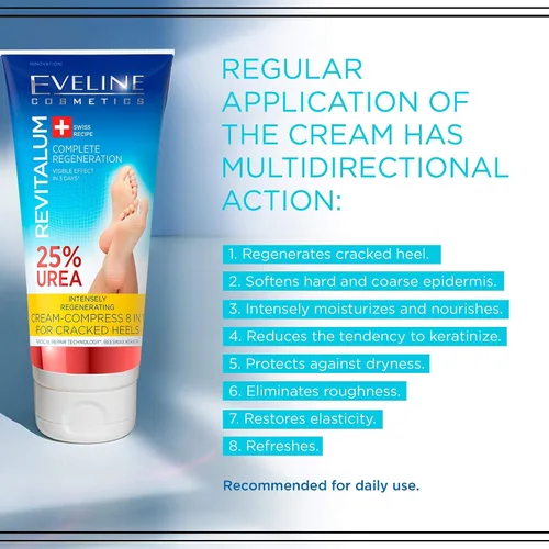 Miniatura 4 de Eveline Revitalum Crema para Pies Regeneradora 8 En 1 Urea 25% 3.5oz