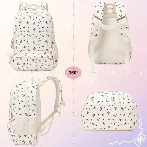 Miniatura 31 de Juego de mochila para niñas con diseño de unicornio, mochila escolar para niños, mochila para libros para niñas, set 3 en 1, regreso a clases