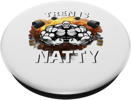 Miniatura 2 de Tren Is Natty Funny Bodybuilding Design Gym Workout Muscular PopSockets Swappable PopGrip