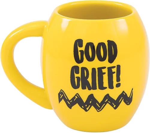Miniatura 2 de Vandor Peanuts Charlie Brown - Taza ovalada de cerámica de 18 onzas