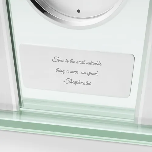 Miniatura 2 de THINGS REMEMBERED Reloj de cristal moderno grabado (personalización gratuita)