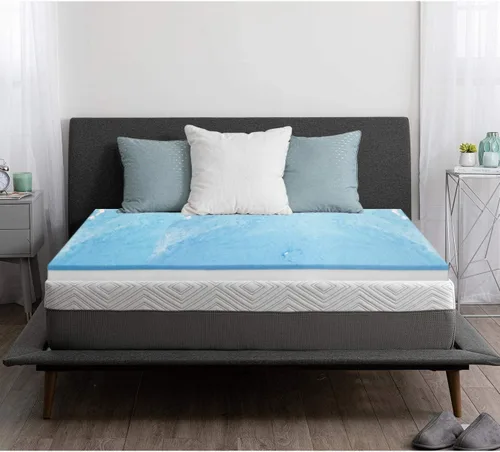 Miniatura 5 de Foamma Cojín de espuma viscoelástica con gel de enfriamiento de 1 x 36 x 72 pulgadas, protector de colchón de cama, reemplazo de asiento, acolchado