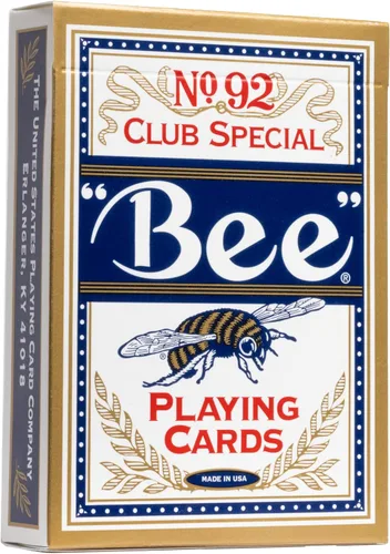 Miniatura 3 de Bee Cartas de póquer premium estándar de oro, paquete de 12, barajas de cartas de calidad de casino de índice estándar