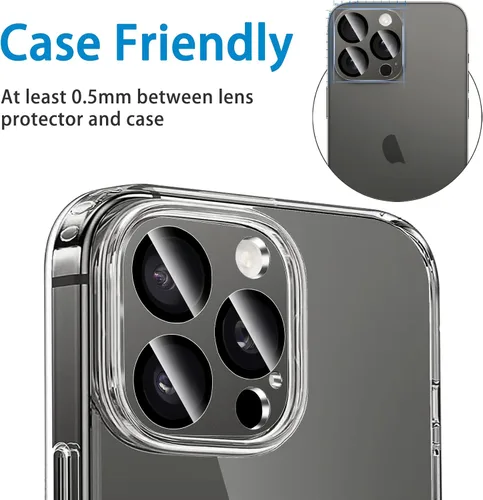 Miniatura 106 de Protector de lente de cámara diseñado para iPhone 12 Pro Max, con diamantes de imitación 3D con diamantes de imitación 9H, vidrio templado, Rosado