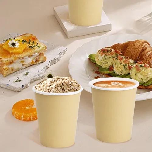 Miniatura 24 de Vasos de papel de 8 onzas, paquete de 150 unidades, tazas de café de papel desechables para bebidas calientes o frías para fiestas, picnic, Azul
