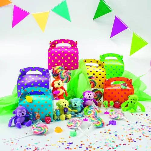 Miniatura 4 de Fun Express Monos felices de neón brillante de 5 1/2 pulgadas, 12 unidades, ideal para cumpleaños, escuela, oficina médica y odontológica