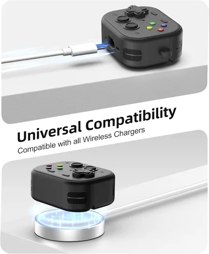 Miniatura 5 de TiMOVO Funda para AirPods Pro 3 (2025) con clip de bloqueo seguro, cubierta protectora a prueba de golpes de concha dura con diseño de consola