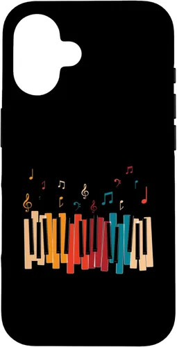 Miniatura 31 de iPhone 11 Pro Notas de Música Teclado Colorido Piano Case