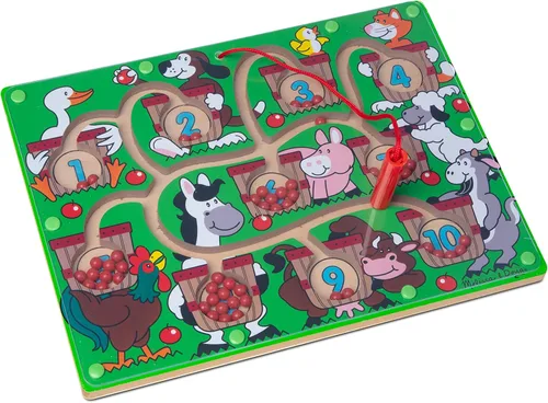 Miniatura 4 de Laberinto con varita magnética Melissa & Doug. Actividad con rompecabezas de madera