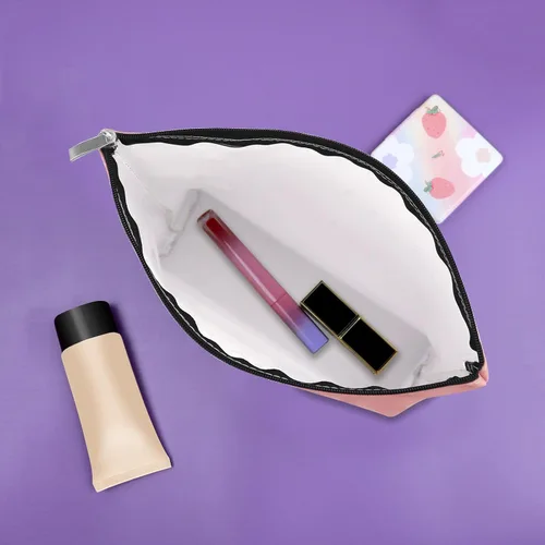 Miniatura 5 de Sazuwu Mahjong - Bolsa de maquillaje divertida para mujer, Azul y rosa