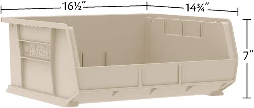 Miniatura 3 de Akro-Mils 30250 AkroBins Contenedores de almacenamiento de plástico, contenedores apilables que ahorran espacio para garaje, despensa, organización