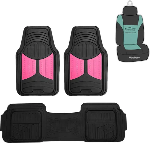 Miniatura 12 de FH Group Climaproof™ - Alfombrillas de goma resistentes para sedán, SUV, camiones, alfombrillas de ajuste universal para automóvil, juego completo