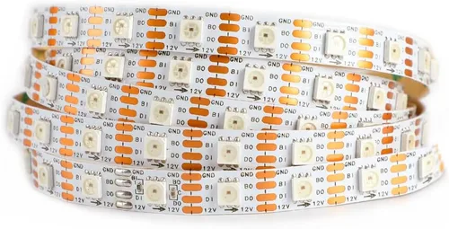 Miniatura 17 de WS2812B - Tira de LED de 12 V WS2815 (WS2812B actualizado) con luz direccionable individualmente, tira de LED programable con conectores JST-SM de 4