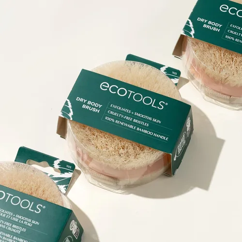 Miniatura 5 de EcoTools Cepillo corporal seco, para rutina de cuidado de la piel después de la ducha y el baño, elimina la suciedad y promueve la circulación