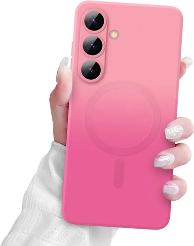 Miniatura 14 de Newseego Funda magnética para Samsung Galaxy S22 5G, funda de silicona líquida suave de lujo, antiarañazos, a prueba de golpes, protector completo