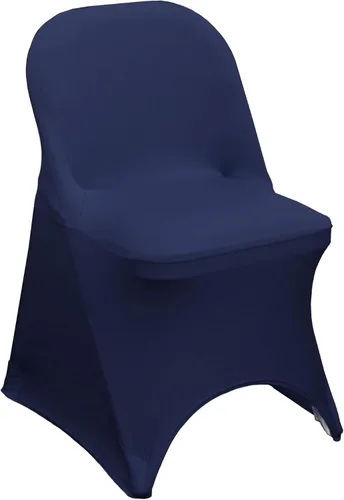 Miniatura 45 de YOUR CHAIR COVERS - Funda para silla plegable de elastano azul claro - Funda de cojín tapizada plegable elástica ajustable extraíble lavable