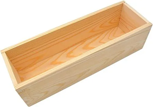 Miniatura 8 de Molde de Pan de Jabón de Silicona Rectangular Flexible con Caja de Madera para Suministros de Fabricación de Jabón de 42oz.. Morado