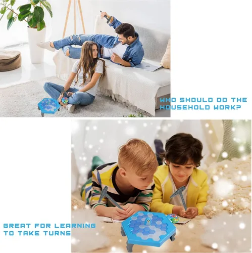Miniatura 2 de Juego Salva al Pingüino Rompe Hielo Congelado para Niños, Meroqeel Protege el Iceberg No Dejes que los Pingüinos Queden Atrapados en el Hielo