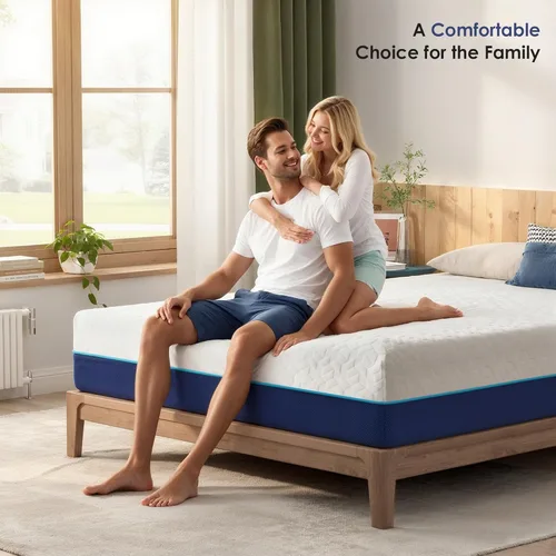 Miniatura 8 de Colchón Twin de 6 pulgadas para niños, litera o cama alta, colchón de espuma viscoelástica para alivio de presión, colchón con infusión de gel