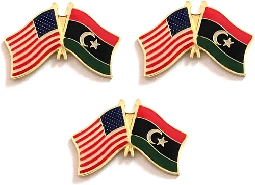 Miniatura 74 de 3 Pines de solapa con banderas de Estados Unidos y países internacionales, paquete de 3 pines dobles con diseño de banderas de Estados Unidos