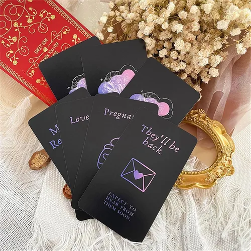 Miniatura 5 de Han Yu Bowen Cartas de Oráculo de Amor, Cartas de Tarot para Principiantes Cartas de Tarot de Llama Gemela, Cartas de Oráculo Mazos con Significados