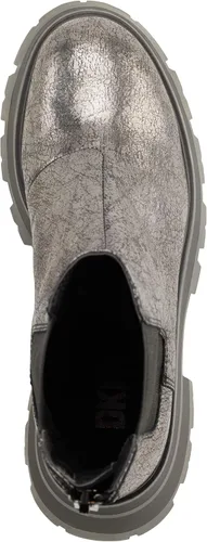 Miniatura 4 de DKNY Botas de combate de cuero liso metálico para mujer