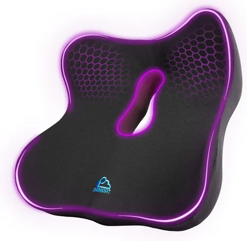 Cojín de asiento de espuma viscoelástica para aliviar la presión, cojín ergonómico para silla de oficina para alivio del dolor de coxis, ciática y
