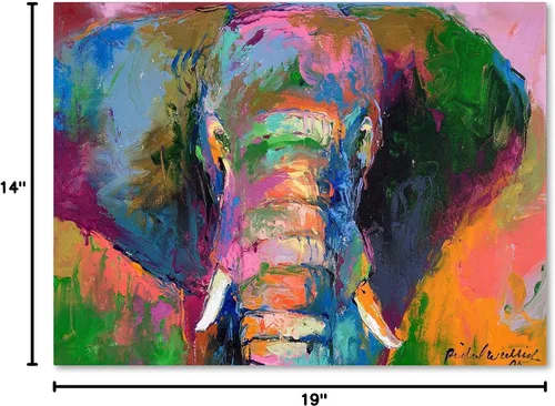 Miniatura 11 de Trademark Fine Art Elephant 2 - Obra de arte de Richard Wallich, 14 x 19 pulgadas