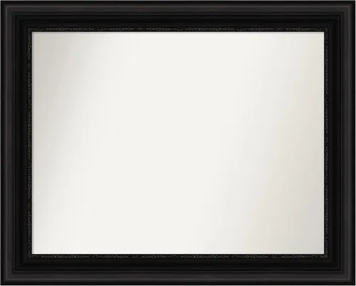 Miniatura 56 de Amanti Art Espejo personalizado, espejo de baño negro puente, espejo de pared o espejo de tocador de baño sobre el fregadero (26 x 26 pulgadas)