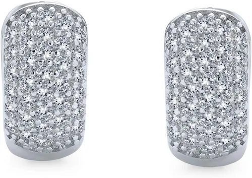 Miniatura 2 de 5 filas pavimentan circonitas cúbicas anchas para mujer, plata de ley 925 chapada en oro rosa
