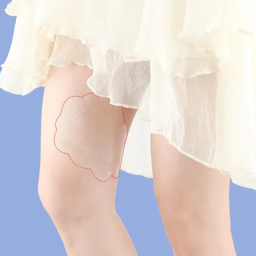 Miniatura 5 de 10pcs Thigh Chafing Prevention Covers, Anti-Friction Inner Thigh Pads for Summer Sweat Isolation, Pressure Relief, Reusable Skin Protection for