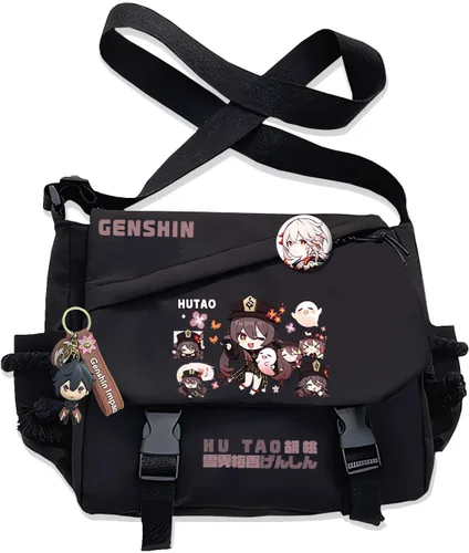 Miniatura 16 de Bolso Furina Crossbody Bag Single Shoulder Bag Adulto Anime 3D Print Mochila Negro Bolsa