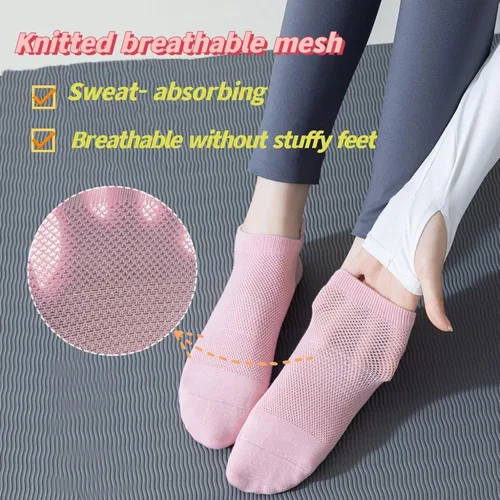 Miniatura 4 de Pilates Socks for Women Non Slip Hospital Socks Yoga Socks for Women Barre Sticky Socks