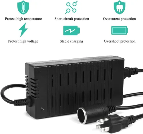 Miniatura 4 de Convertidor de CA a CC, 110-220V a 12V 96W 8A Adaptador de corriente de coche, adaptador de corriente para enchufe de encendedor de cigarrillos