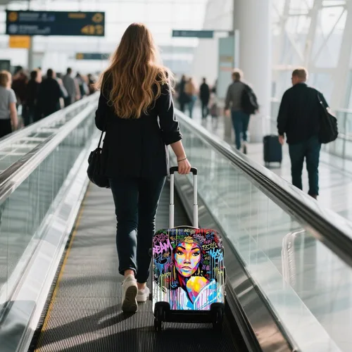 Miniatura 5 de WUJIAONIAO - Funda protectora para equipaje de viaje, 18 - 32 pulgadas 45.72 a 81.28 cm.