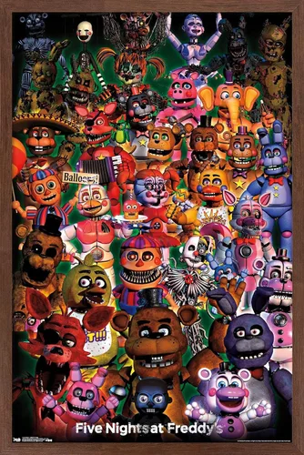 Miniatura 10 de Trends International Five Nights at Freddy's - Póster de pared Ultimate Group, 22.375 x 34 pulgadas, versión sin marco