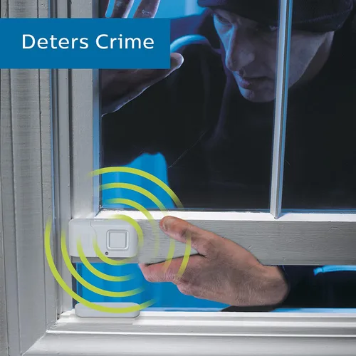 Miniatura 5 de Philips Alarma de seguridad personal para ventanas y puertas, paquete de 4, protección de bricolaje, alerta antirrobo, inalámbrico, timbre/alarma