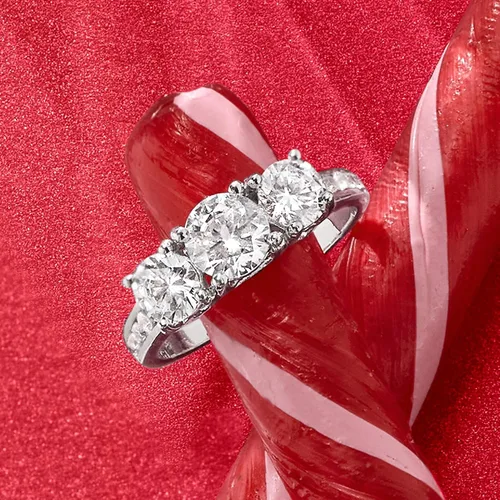 Miniatura 5 de Ross-Simons 1.92 ct. t.w. CZ 3-Stone Ring in Sterling Silver