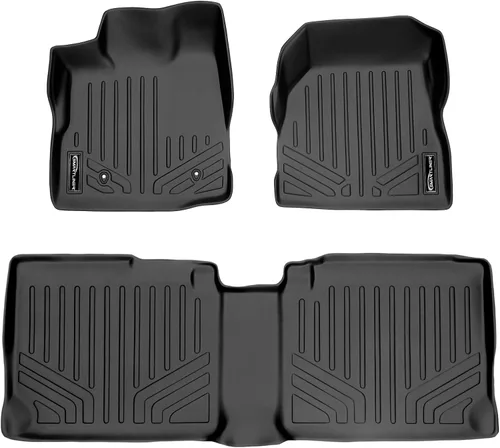 Miniatura 12 de SMARTLINER Juego de tapetes de piso de ajuste personalizado de 2 filas compatibles con Chevrolet Equinox 2018-2024