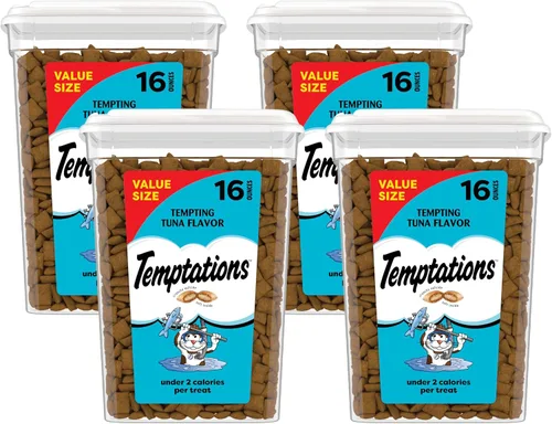 Miniatura 17 de Temptations Classic Premios Crujientes y Suaves para Gatos Sabor Atún Tentador, Envase de 30 oz