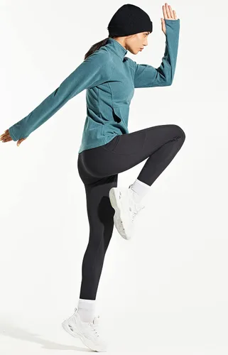 Miniatura 5 de Libin Leggings con forro polar para mujer, resistentes al agua, cálidos, para correr, con aislamiento térmico y bolsillos