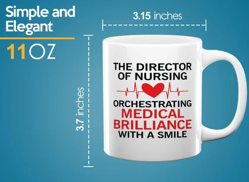 Miniatura 6 de Nurse Director Coffee Mug 11oz White -Brilliance - Labor Clinical Certified Nursing Assistant Surgica Oncology Practitioner