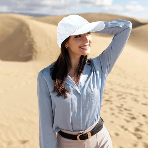 Miniatura 6 de Gorra de béisbol de malla de gran tamaño para hombres y mujeres, gorra de secado rápido, ajustable, ligera, para deportes al aire libre