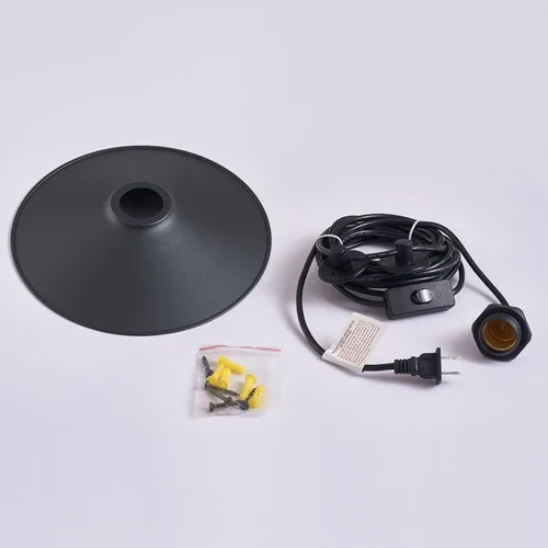 Miniatura 4 de Lámpara colgante con cable enchufable, lámparas de exterior para patio, luz colgante impermeable con enchufe, lámparas al aire libre para patio, luz