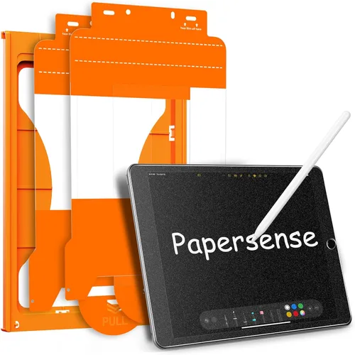 Miniatura 14 de OMOTON Paquete de 2 protectores de pantalla compatibles con iPad de 9ª, 8ª, 7ª generación (10.2 pulgadas, iPad 9/8/7, 2021 y 2020 y 2019) compatible