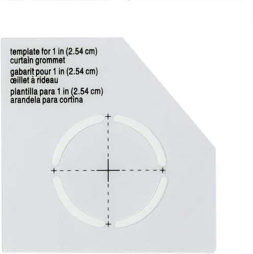 Miniatura 5 de Cortina con arandelas 1 pulgada, diámetro del plástico interior 8/Pkg Blanco