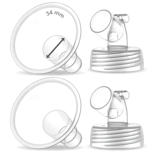 Miniatura 13 de Maymom Brida ancha compatible con bomba Spectra S1 S2, 0.748 in, 1 unidad Una brida transparente