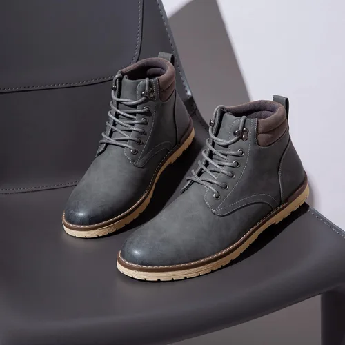 Miniatura 5 de Vostey Botas de senderismo para hombre, impermeables, botas chukka casuales para hombre