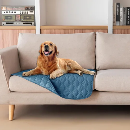 Miniatura 135 de gogobunny Manta 100% Impermeable de Doble Cara para Perros, Cubierta Suave para Cama de Mascotas, Reversible, Protege Muebles, Sillón, Sofá, Coche